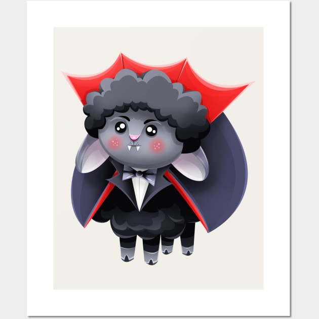 Count Drac-ewe-la Wall Art by Art by Angele G